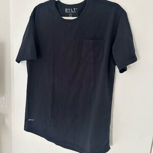 Men’s BYLT premium basics shirt - LUX. Navy blue